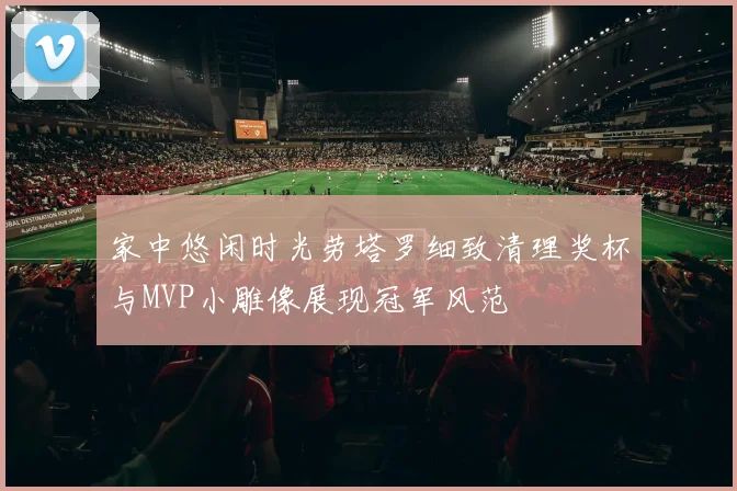 家中悠闲时光劳塔罗细致清理奖杯与MVP小雕像展现冠军风范